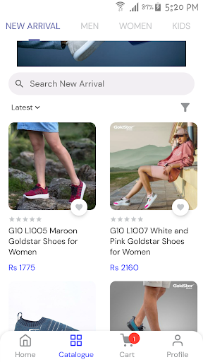 Goldstar Shoes Screen 2