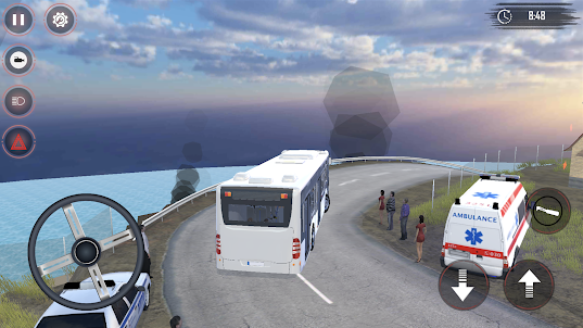 Simulação de ônibus: montanha