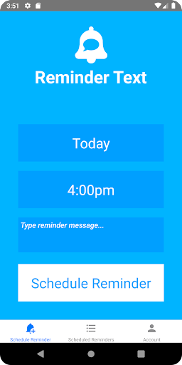 Screenshot of Reminder Text: SMS Reminders