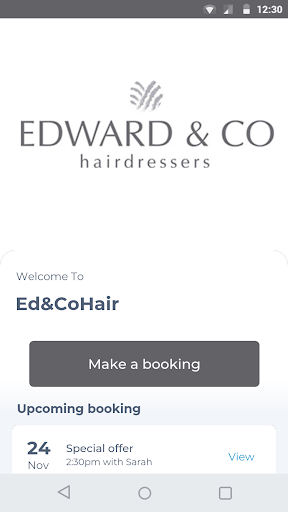 Android application Ed&CoHair screenshort