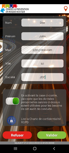 myAudit Screen 2