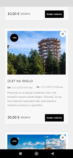 Android application ŠOU screenshort