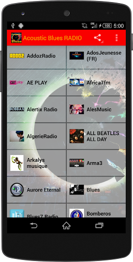 Android application Acoustic Blues Music Radio screenshort