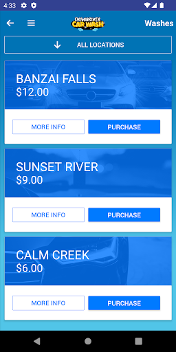 Downriver Car Wash Screen 3