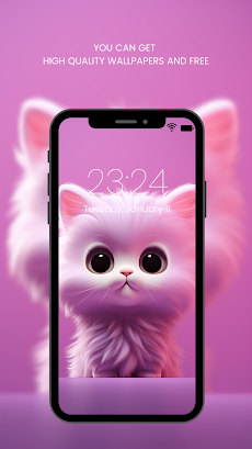 Cute Cat Wallpaper HDのおすすめ画像4