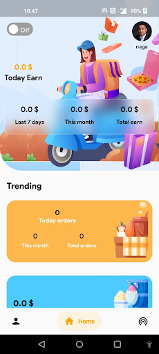 Tasty Delivery - Partner App Screen 2