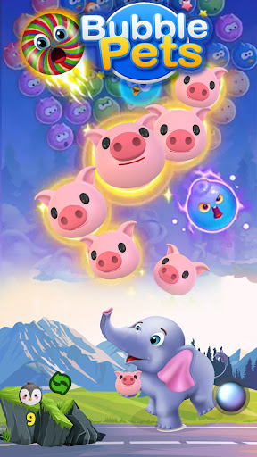 Android application Bubble Pets screenshort