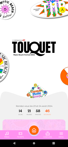 Android application Touquet Music Beach Festival screenshort