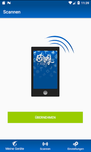 Android application birdyFleet screenshort