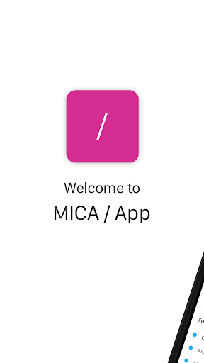 Android application MICA / App screenshort