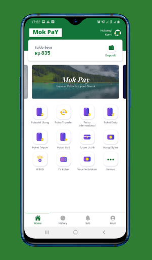 MoK PaY : Pulsa, Ppkb, Token l Screen 3