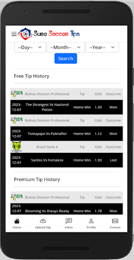 Sure Soccer Tips Screen 3