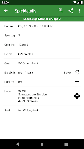 SV Straelen Handball Screen 3