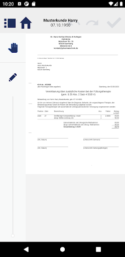 Android application LinuDent LD-Sign-App screenshort