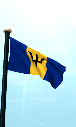 Barbados Flag 3D Wallpaper Screen 2