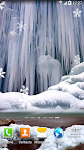 screenshot of Winter Waterfalls Wallpaper