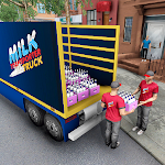 Cover Image of Tải xuống Milk Transport Truck: City Milk Delivery Tanker 1.0 APK