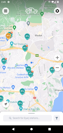 Android application Eşarj Driver Mobile screenshort