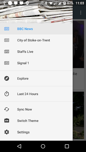 Android application Stoke-on-Trent local news screenshort