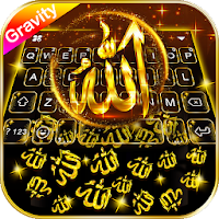 Тема для клавиатуры Gold Allah 3D Gravity