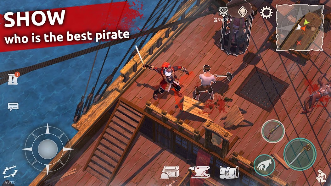 Mutiny: Pirate Survival RPG 0.48.7 APK + Mod (Unlimited money) untuk android