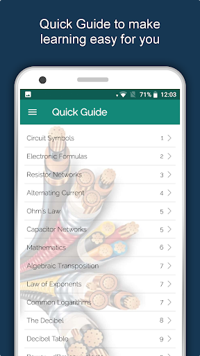 Screenshot of Electrical Engineering App