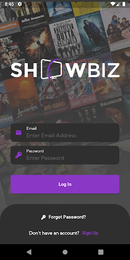 Android application ShowBiz screenshort
