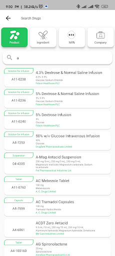 NAFDAC Greenbook Screen 2