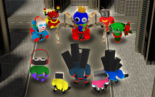 12 Peças Rainbow Friends Miniaturas Monstros Do Jogo Roblox