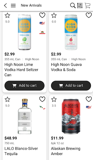 Android application Epic Wine & Spirits screenshort