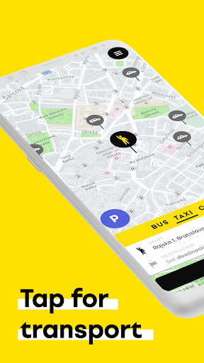 Android application HOPIN - tap for transport screenshort