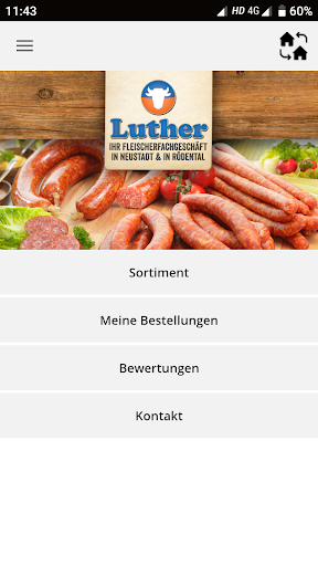 Luther-BestellApp Screen 2