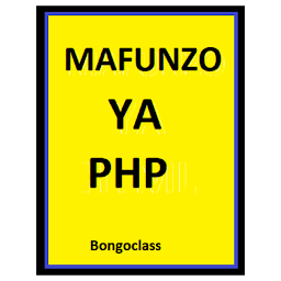 Icon image mafunzo ya PHP kwa kiswahili