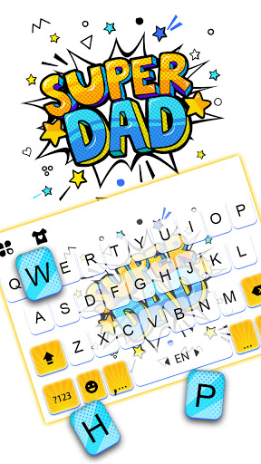 Super Dad Keyboard Background Screen 2