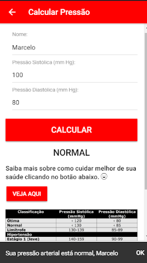 Android application Minha Saúde APP screenshort