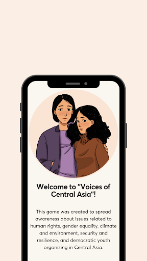 Android application Voices of Central Asia screenshort