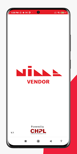 Android application Vendor NIMA screenshort