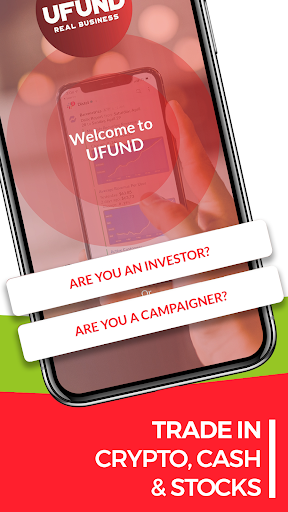 UFUND: Fundraising, Investing Screen 2