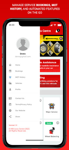 HM Auto Centre Screen 2