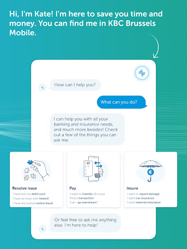 Screenshot of KBC Brussels Mobile