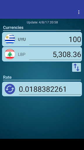 Android application UYU Peso x Lebanese Pound screenshort