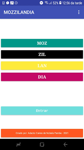 Android application Mozzilândia screenshort
