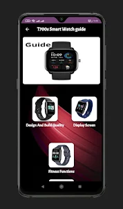 T700s Smart Watch guide