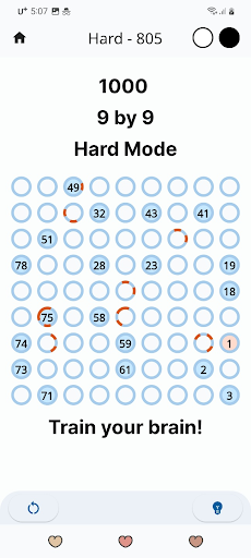 Android application Number Connection screenshort