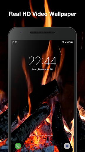 Real Fireplace Live Wallpaper