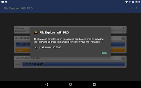 File Explorer WiFi PRO Ekran görüntüsü