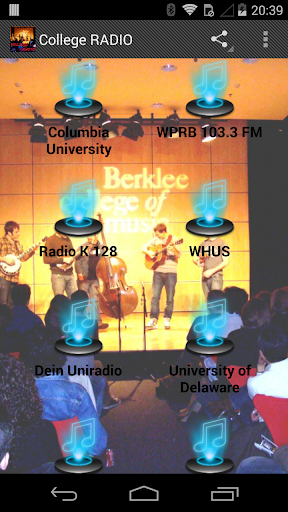Android application College RADIO Stations screenshort