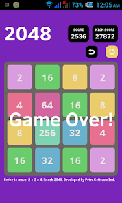 Captura de Pantalla 16 Puzzle Game 2048 android
