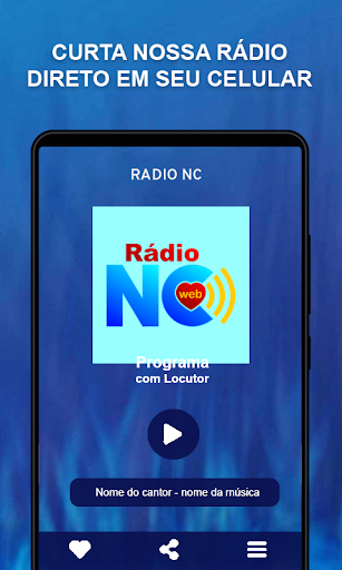 Android application Rádio NC screenshort