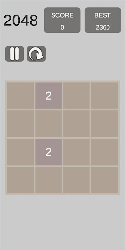 Android application 2048 Puzzle screenshort